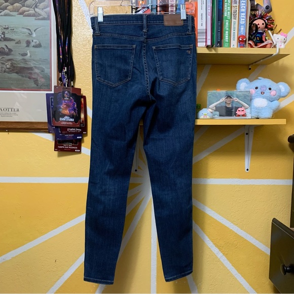 Madewell 10" High-Rise Skinny Jeans in Danny Wash: TENCEL Denim Edition Size 26 - Picture 6 of 10